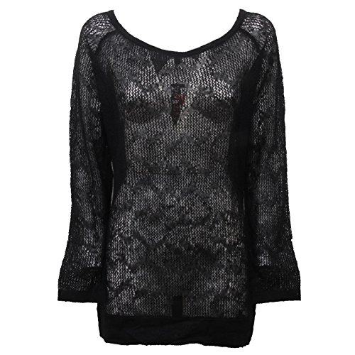 Custo D6164 Maglia Donna Barcelona Trasparente Wool t-Shirt Woman [M]