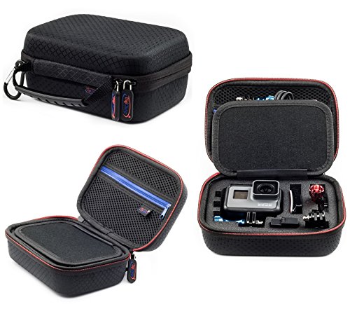 Digicharge® Estuche De Transporte para Cámaras Deportivas Gopro Garmin VIRB Apeman Sony Xiaomi Yi Camkong Motorola Victure Kitvision Akaso Nikon (17x13x7cm)