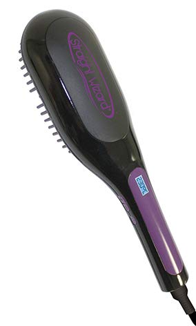 DIRECT TV OUTLET Straight Wizard Original Visto en TV Cepillo Alisado de Pelo con Cerdas de Cerámica Temperatura ajustable para Pelo Rizado Fuerte y Débil Consigue un Cabello Liso con Brillo