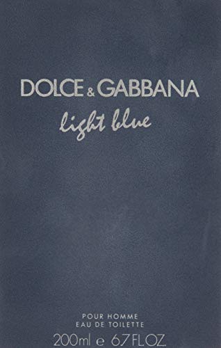 Dolce & Gabbana Light Blue, Agua de tocador para hombres - 200 ml.