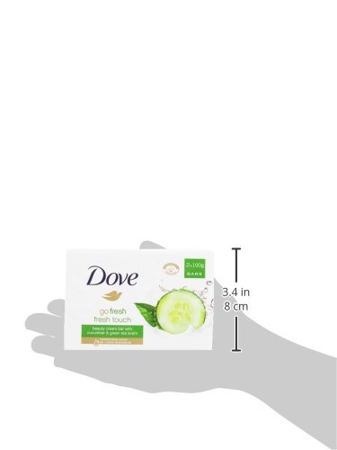 Dove Go Fresh Pepino & Té Verde Jabón en Crema - 2 Unidades