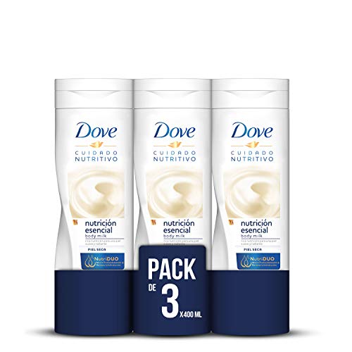 Dove Loción Corporal para Piel Seca 400 ml, 3 Paquetes - Total 1200 ml