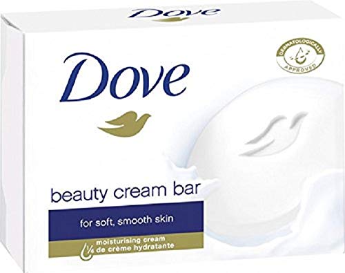 Dove Original Jabón en Pastilla para Piel Tersa y Suave con ¼ de Crema Hidratante - 100 ml