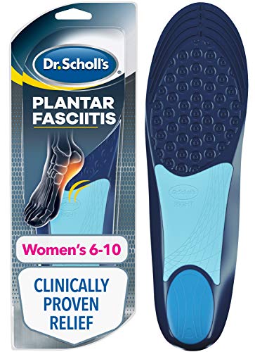 Dr. Scholl's Analgésico para la fascitis plantar para mujeres, 1 par, tamaño 6 – 10