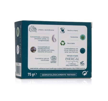 Dr. Tree Nutrición 2 en 1 - Champú Sólido + Acondicionador Ecológico, Nutre, Revitaliza y Repara, Cabello Dañado y Quebradizo, Champú sin SLS, 1 Pastilla = 900ml, 99% Ingred. Naturales ECOCERT