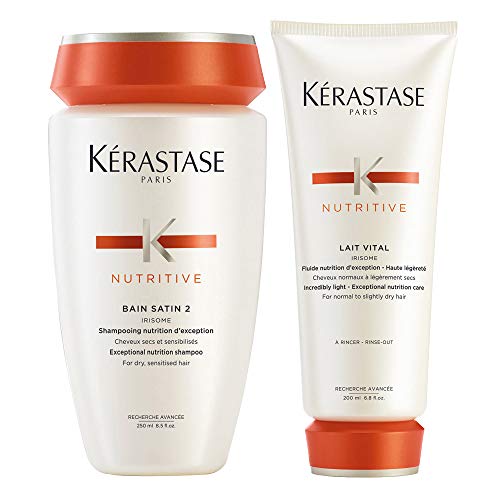 Dúo champú y acondicionador Kérastase Bain Satin 2 y Lait Vital