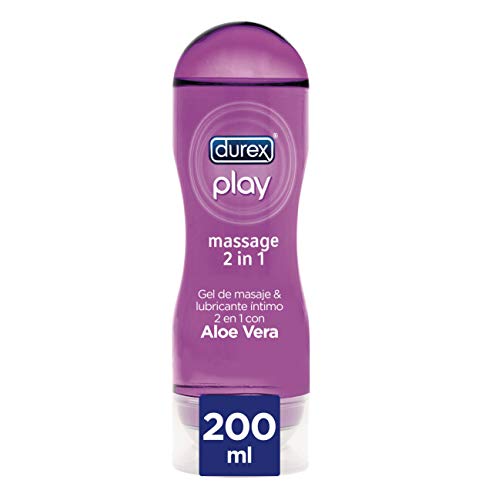 Durex Play Massage 2 en 1 Gel de Masaje & Lubricante Intimo con Aloe Vera 200 ml