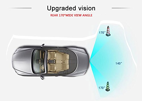 Dynavision Universal Revertir Asistencia de Copia de Seguridad de la Cámara de Aparcamiento para Mondeo BA7 ab 2007 / Focus II Facelift C/ Kuga ab 2008/ S-Max ab 2006