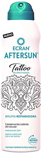 Ecran Aftersun Tattoo, Bruma Post-Solar Hidratante y Reparadora 24 Horas para Pieles con Tatuajes - 250 ml