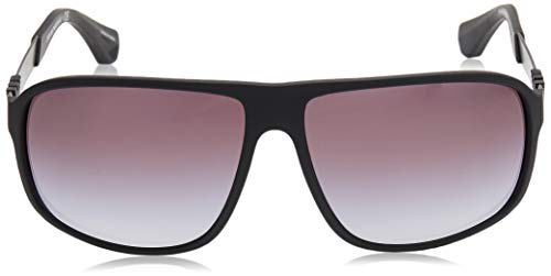 Emporio Armani 50638G Gafas de Sol, Black Rubber, 62 para Hombre