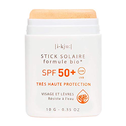 EQ | Protector Solar Facial en Stick SPF50+ - Filtros Minerales - Cara y Zonas Sensibles - Protección UVA UVB muy alta - Resistente al Agua - Dorado - 10g