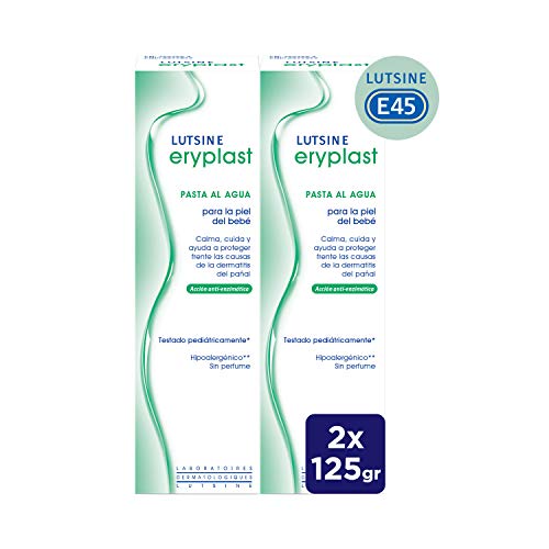 Eryplast Lutsine E45 - Pasta al Agua Crema Pañal Bebé 2 x 125 ml