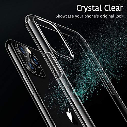 ESR Funda Transparente para iPhone 11 Pro MAX, Carcasa Protectora de iPhone XI con Suave TPU, Funda Delgada de Suave Silicona para iPhone Pro MAX 6,5” (2019). Transparente Serie Essential Zero.