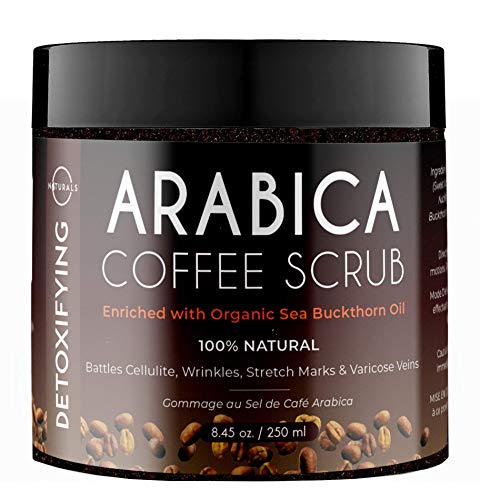 Exfoliante Natural Sal Mar Muerto Facial Corporal y Pies al Caffee Arabica Anticelulítico Reafirmante Estría Drenaje Hidratado Piel Grasa y Seca Mascarilla Facial Curar Acné Para Hombres y Mujeres