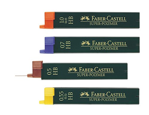 Faber-Castell 120900 - Paquete de 12 minas de 0.9 mm HB