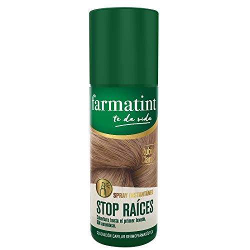 Farmatint Spray Instantáneo Capilar Stop Raíces, Color Rubio Claro - 75 ml