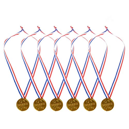 Febbya Medallas para Niños,Medallitas Juguetito de Plástico 30 Piezas Ganadores Medallas Oro Mini Olimpiadas con Cordón para Juegos Fiestas Infantiles Prizzes Regalos Premios 4CM