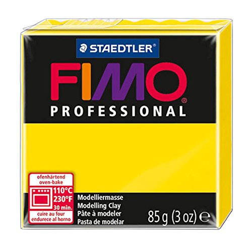 Fimo 8004-100 Pasta de modelar, color amarillo, 85g (Staedtler