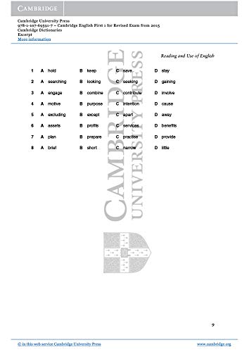 First 1. Practice Tests with Answers and Audio CDs.