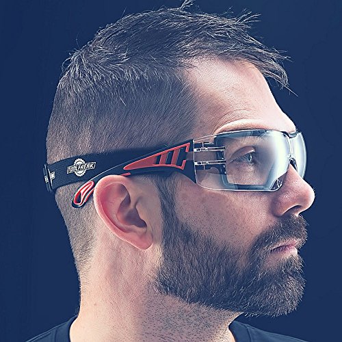 Gafas de Protección ToolFreak Con Transparente Lentes y Relleno de Espuma de Estilo Deportivo Para Hombres y Mujeres | Gafas Protectoras con Lentes y Montura Envolvente y Resistente a los Impactos