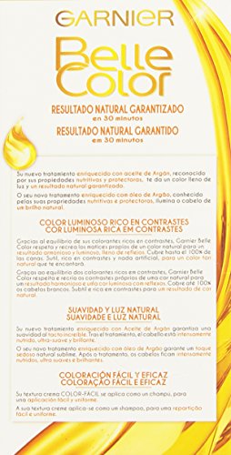 Garnier Belle Color Coloración de aspecto natural y cobertura completa de canas con aceite de jojoba y germen de trigo - Tono: Rubio Muy Claro 9