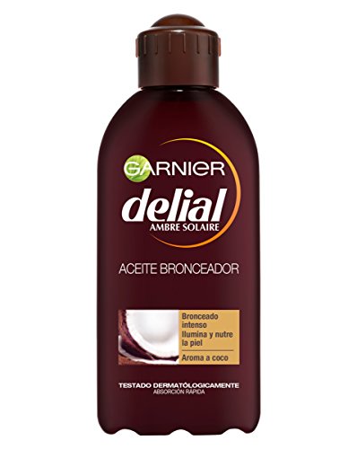 Garnier Delial Aceite Bronceador Intenso Nutritivo Hidratante con Aroma a Coco - 200 ml