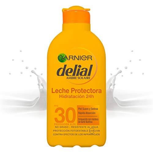 Garnier Delial Adultos Crema Solar Leche Protectora Hidratante 24h IP30 - 200 ml