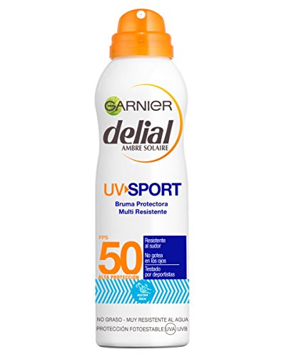 Garnier Delial UV Sport Bruma de Protección Solar para Cara y Cuerpo con SPF50 - 200 ml