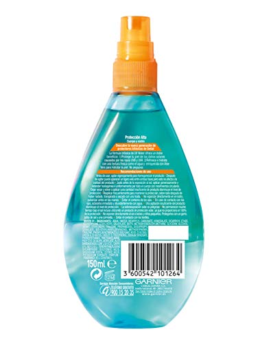 Garnier Delial UV Water Spray Protector Solar Transparente, Alta Protección para Cuerpo y Rostro IP30 - 150 ml