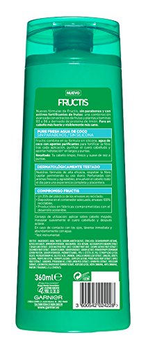 Garnier Fructis Champú Pure Fresh Agua de Coco - 360 ml