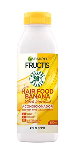 GARNIER Fructis Hair Food Acondicionador Nutritivo de Banana para Pelo Seco - 350 ml