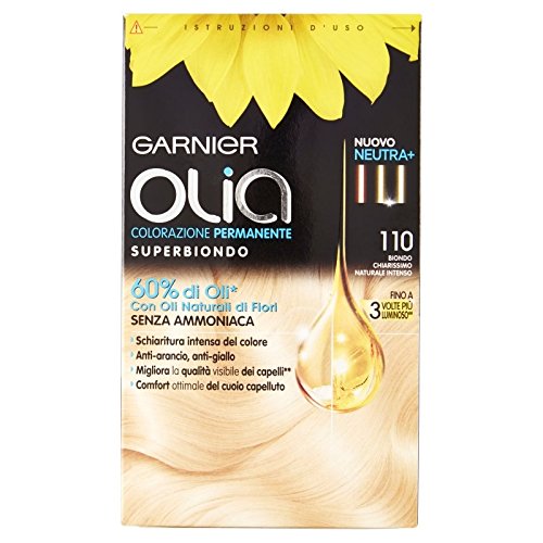 Garnier Olia Coloración Permanente Superrubio 110 rubio claro natural intenso