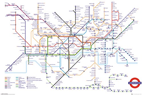 GB eye, Transport For London, Mapa del Metro, Maxi Poster