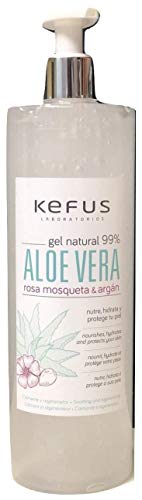 Gel aloe vera, rosa mosqueta y argán natural 99% nutre hidrata y protege tu piel 500ml