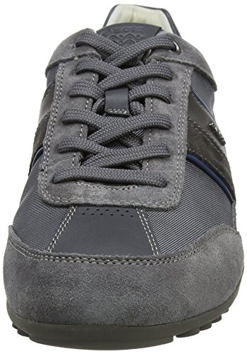 Geox U Wells C, Zapatillas para Hombre, Gris (Dark Grey), 43 EU