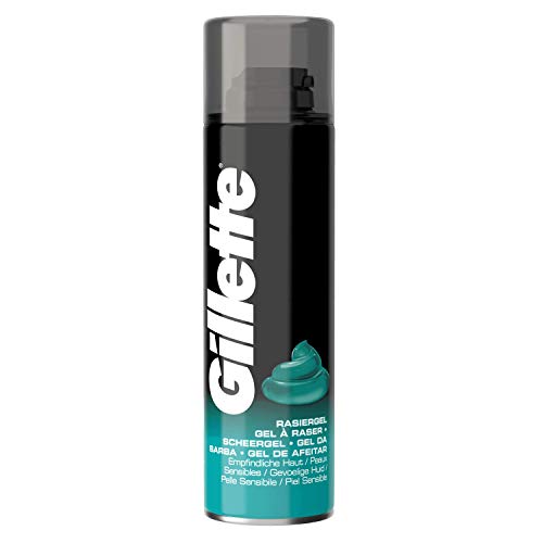 Gillette Piel Sensible - Gel de Afeitado para Hombre 200 ml