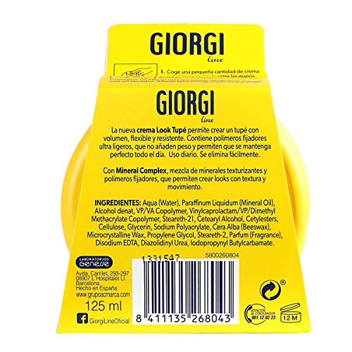 Giorgi Fijación Y Textura Crema Look Tupé - Cera, 125 ml