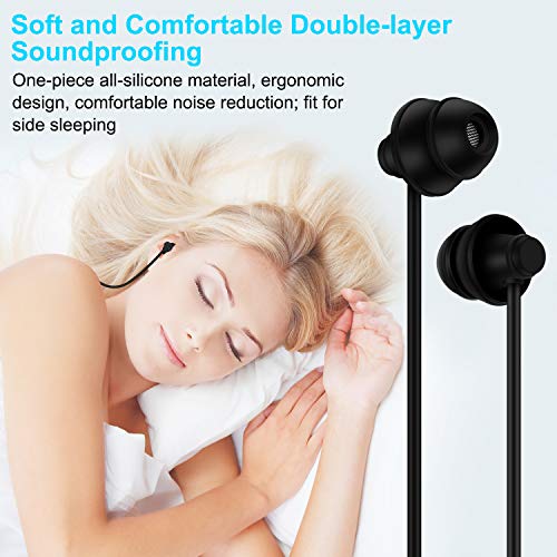 GOOJODOQ Auriculares para Dormir Bluetooth 5.0 Auriculares Inalámbricos Suaves en el oído con Chip CSR8635 Actualizado para el Insomnio, Gimnasio, Relajación, Deportes y Aprendizaje