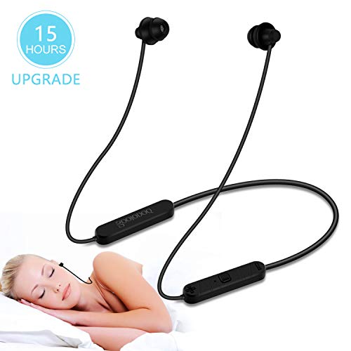 GOOJODOQ Auriculares para Dormir Bluetooth 5.0 Auriculares Inalámbricos Suaves en el oído con Chip CSR8635 Actualizado para el Insomnio, Gimnasio, Relajación, Deportes y Aprendizaje