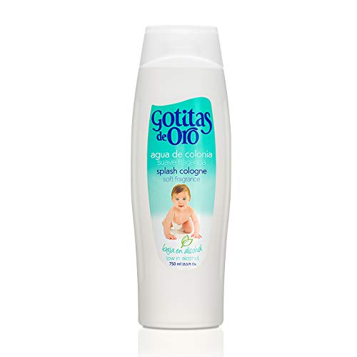 Gotitas de Oro Agua de Colonia Infantil - Baja en Alcohol - 750 ML