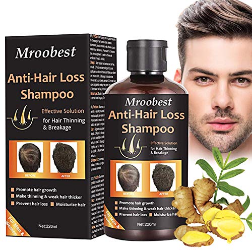 Hair Loss Shampoo, Champú Anticaida, Anti Pérdida De Cabello, esencia de hierbas naturales, promueve más cabello ticker, para suero de crecimiento rápido del cabello para hombres y mujeres