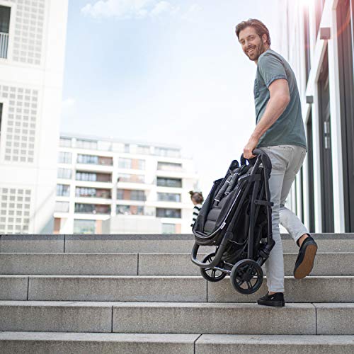 Hauck Rapid 4  Silla deportiva con respaldo reclinable para Bebés, desde nacimiento hasta 15 kg/4 años, Capacidad de carga 25 kg, Negro (Caviar/Silver)