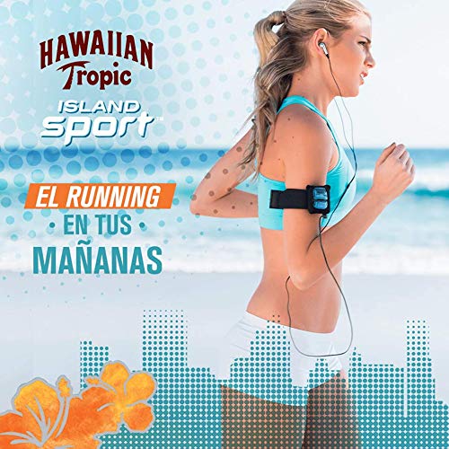 Hawaiian Tropic Island Sport SPF 30 - Bruma Solar Deportiva en Spray de Vaporización Continua de Protección Alta , Textura Ultraligera para el Deporte , 220 ml