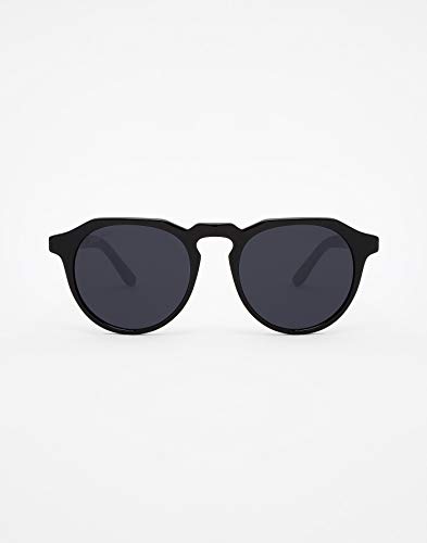HAWKERS · Gafas de Sol Warwick Diamond black, para Hombre y Mujer, un clásico renovado que combina montura en negro mate y lentes negras, Protección UV400