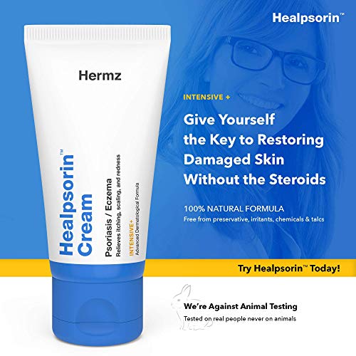 Healpsorin Psoriasis Crema (50 ml) – Tratamiento Natural - Para Rosácea, Dermatitis, Eczema - Hidrata y Repara Manos, Pies, Cuerpo, Codos y Rodillas