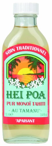 Hei Poa, Aceite corporal (Monoï Puro de Tahití, Perfume Tamanú) - 100 ml.