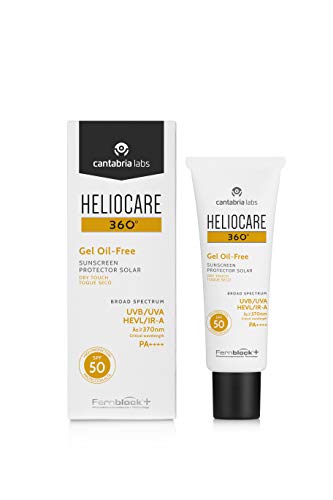 Heliocare 360° Gel Oil-Free Spf 50+ Crema Solar Facial, Fotoprotector Avanzado 50 ml