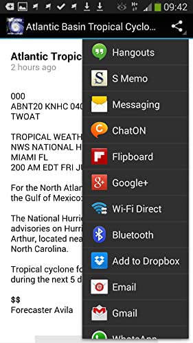 Hurricane Forecast & Advisory