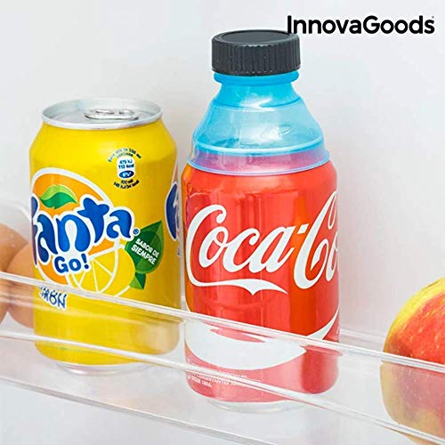 InnovaGoods Pack de Tapones para Latas, PE, Azul, 6x6x5 cm, 10 Unidades