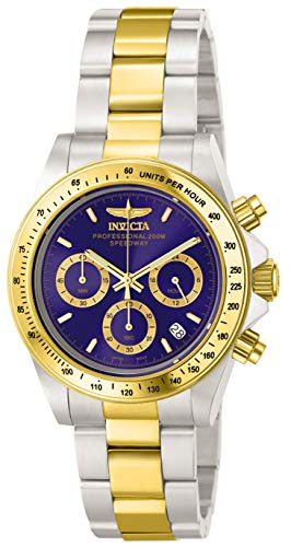 Invicta 3644 Speedway Reloj Unisex acero inoxidable Cuarzo Esfera azul